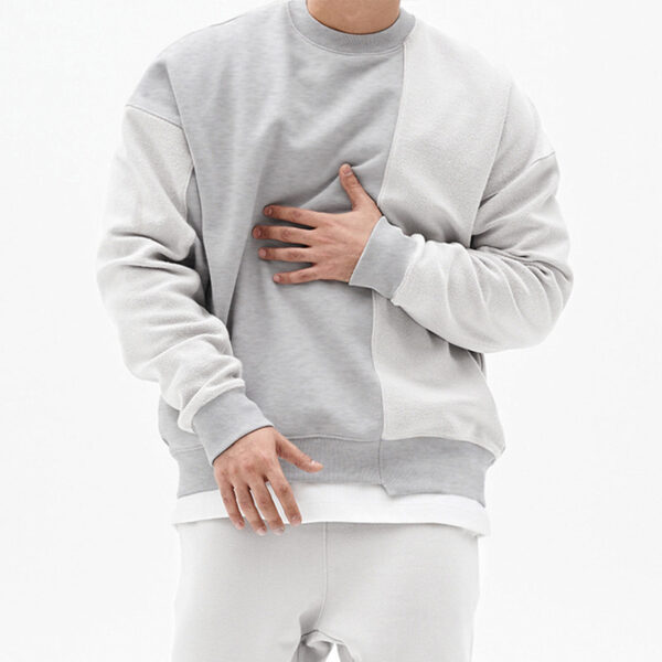 Pullover Round Neck Sweater Loose Men Clothes - Image 8