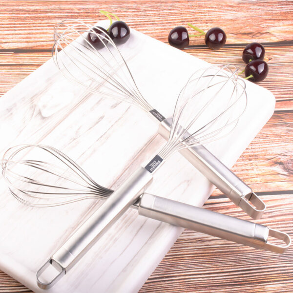 8-inch stainless steel egg beater - Image 3