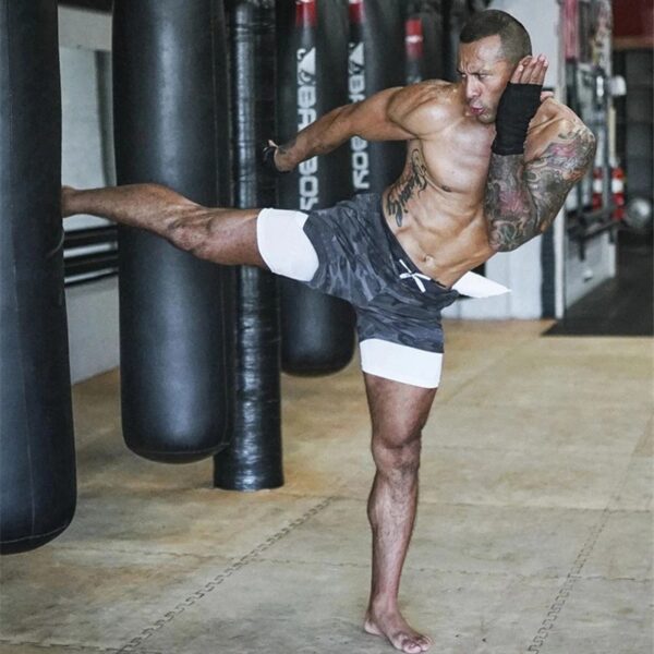 Running Shorts Men 2 In 1 Double-deck Quick Dry GYM  Fitness Jogging Workout  Pants - Image 10