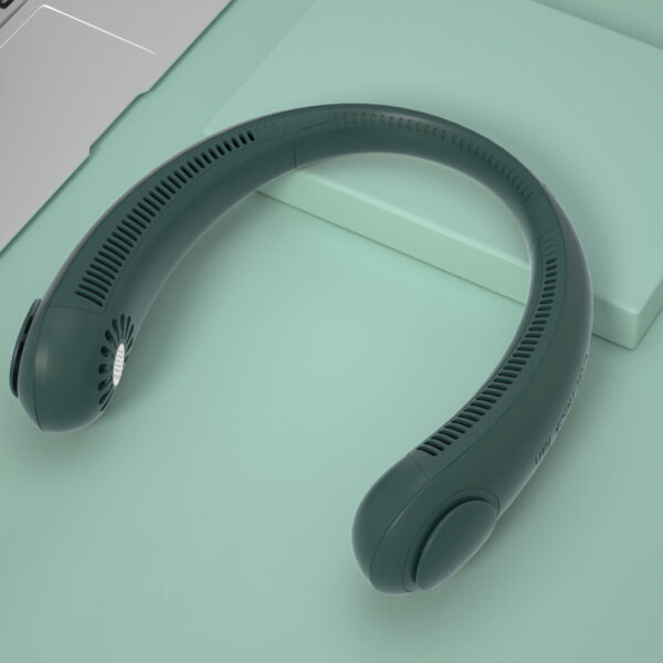 Leafless Hanging Neck Fan Usb Charging Lazy Silent  Fan - Image 3