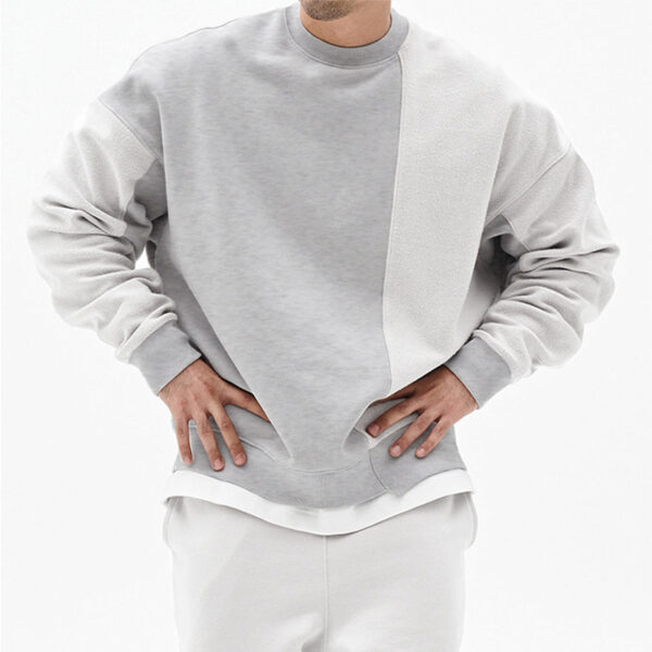 Pullover Round Neck Sweater Loose Men Clothes - Image 9