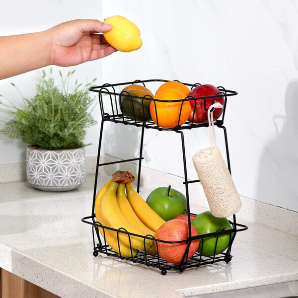 Iron Art Snack Fruit Basket Storage Basket Minimalist - Image 2