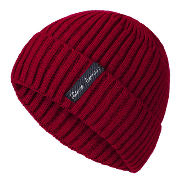 Unisex Winter Knit Letters Caps - Image 2