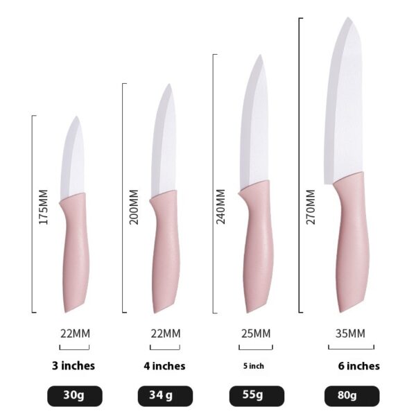 Modern Household More Sizes Zirconia Fruit Knife - Image 3