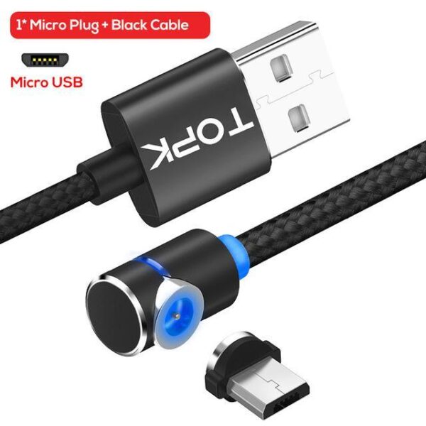 Magnetic Cable Micro Usb Cable 360 Degree Rotate Magnetic Charge Phone Charging Cord Wire - Image 9