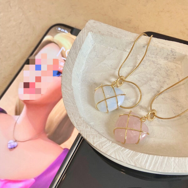Fashion Moonstone Necklace For Cartoon Princess Love Girl Necklace Novelty Jewelry - Image 3