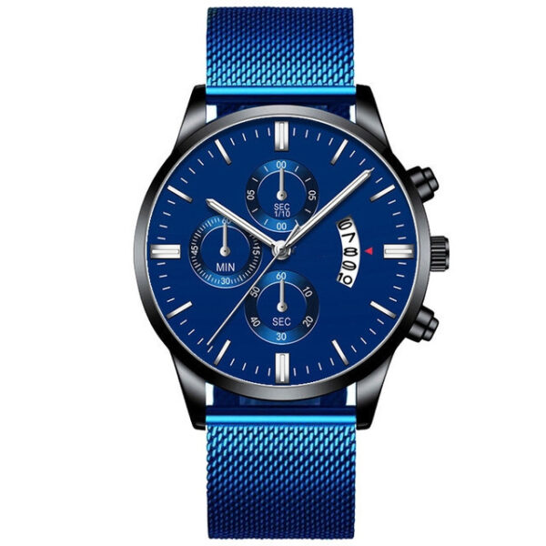 Mens Business Luxury Watches For Men Mesh Band Quartz Watch - Image 8