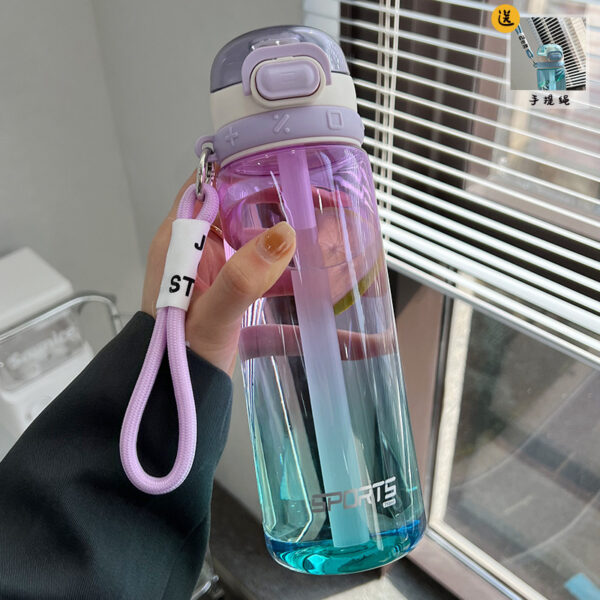 Portable High Temperature Resistant Food Grade Plastic Water Bottle - Image 7