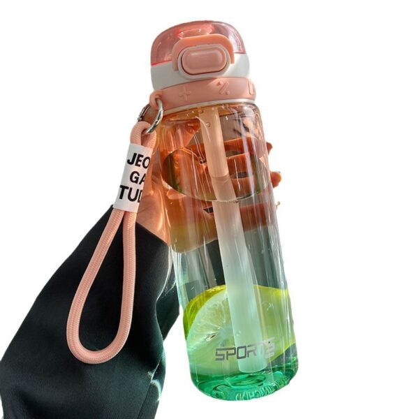 Portable High Temperature Resistant Food Grade Plastic Water Bottle - Image 3