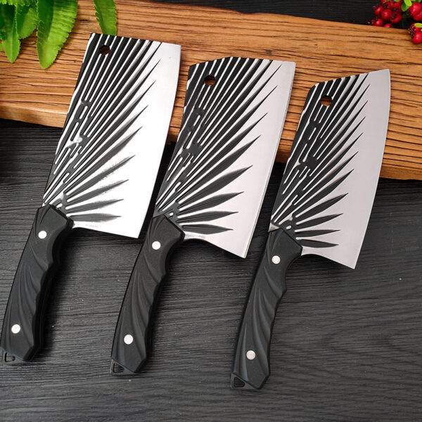 Oblique Hammer Pattern Hand-forged Household Meat Cutting Dual-purpose Kitchen Knife - Image 2