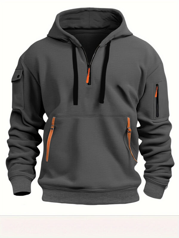 Dropped Shoulder Hooded Sweatshirt Men's Women's Plus Size Loose Pullover Fashion Sweatshirt - Image 4