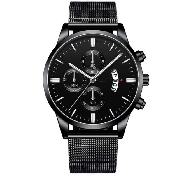Mens Business Luxury Watches For Men Mesh Band Quartz Watch - Image 7