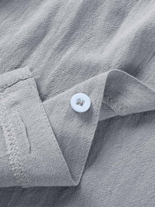 Men's Tops Casual Button Down Shirt Short Sleeve Beach Shirt Summer Mens Clothing - Image 2