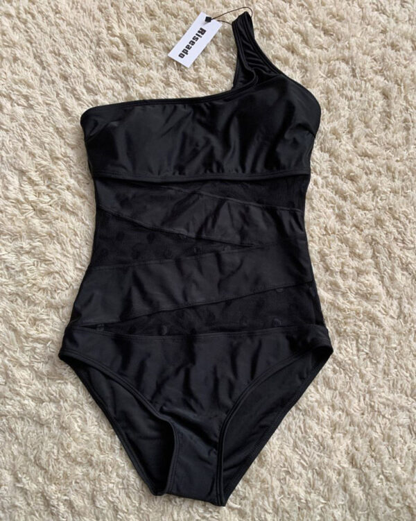 Women's one-shoulder mesh swimwear - Image 3