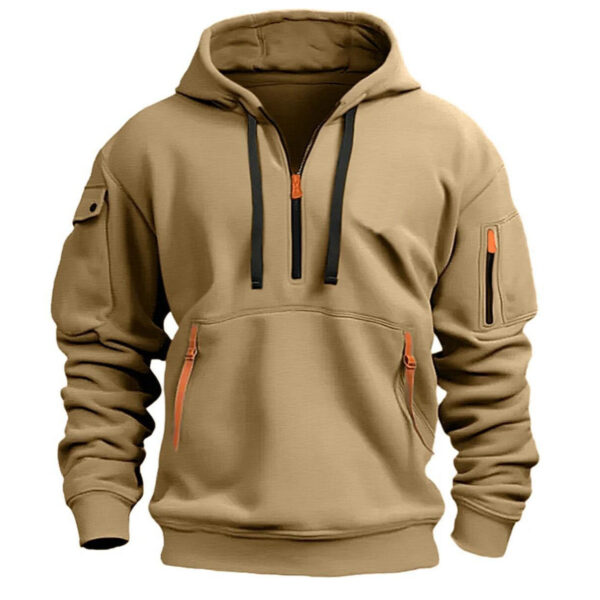 Dropped Shoulder Hooded Sweatshirt Men's Women's Plus Size Loose Pullover Fashion Sweatshirt - Image 7