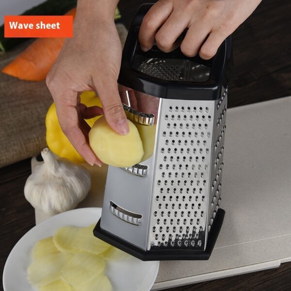 Stainless Steel Vegetable Grater For Household Use With Shredded Carrots - Image 3