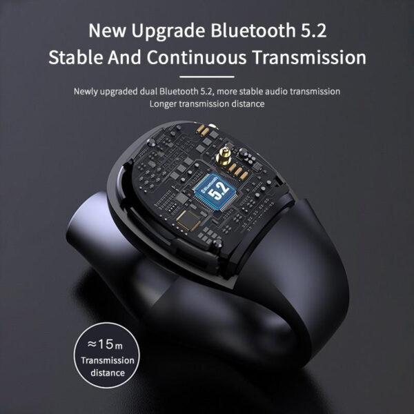 Ear Clip Bone Conduction Headphone Bluetooth-compatible 5.2 HIFI Wireless Earphone Touch Handsfree Sports Noise Cancelling Headset With Mic - Image 4