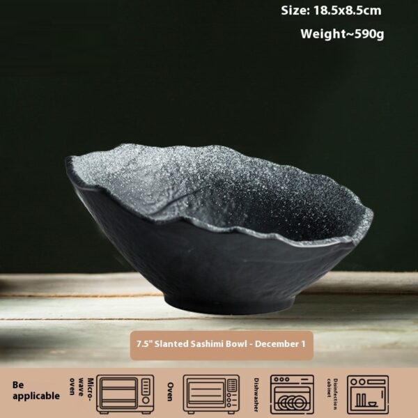 Creative Upscale Restaurant Salmon Seafood Posture Sashimi Plate - Image 4