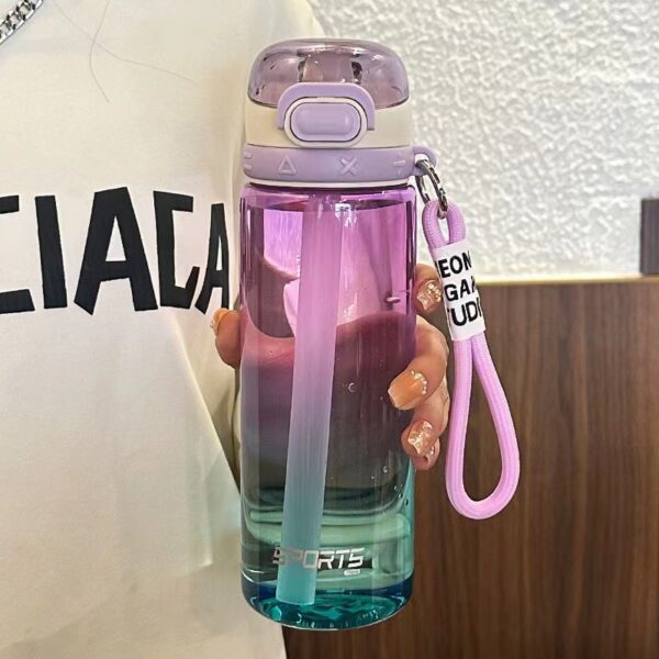 Portable High Temperature Resistant Food Grade Plastic Water Bottle - Image 4