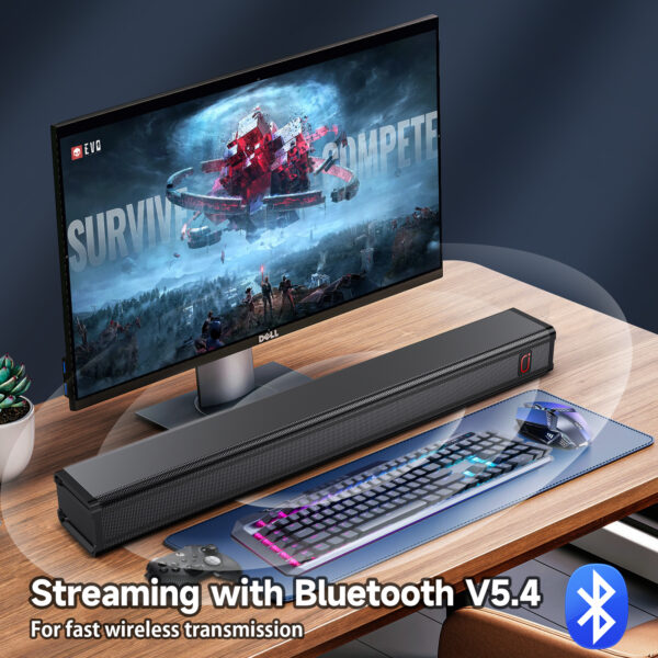 JYX H7 31.5in Soundbar For TV & 3D Surround Sound Bar For TV With Subwoofer & Wall Mountable - Image 2