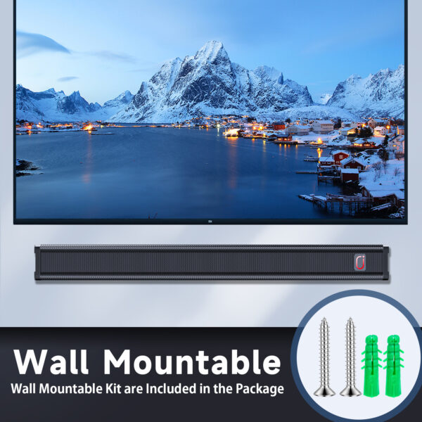 JYX H7 31.5in Soundbar For TV & 3D Surround Sound Bar For TV With Subwoofer & Wall Mountable - Image 4