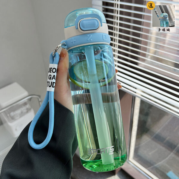 Portable High Temperature Resistant Food Grade Plastic Water Bottle - Image 2