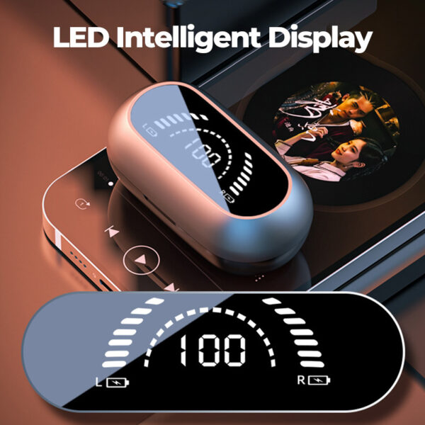 Ear Clip Bone Conduction Headphone Bluetooth-compatible 5.2 HIFI Wireless Earphone Touch Handsfree Sports Noise Cancelling Headset With Mic - Image 7